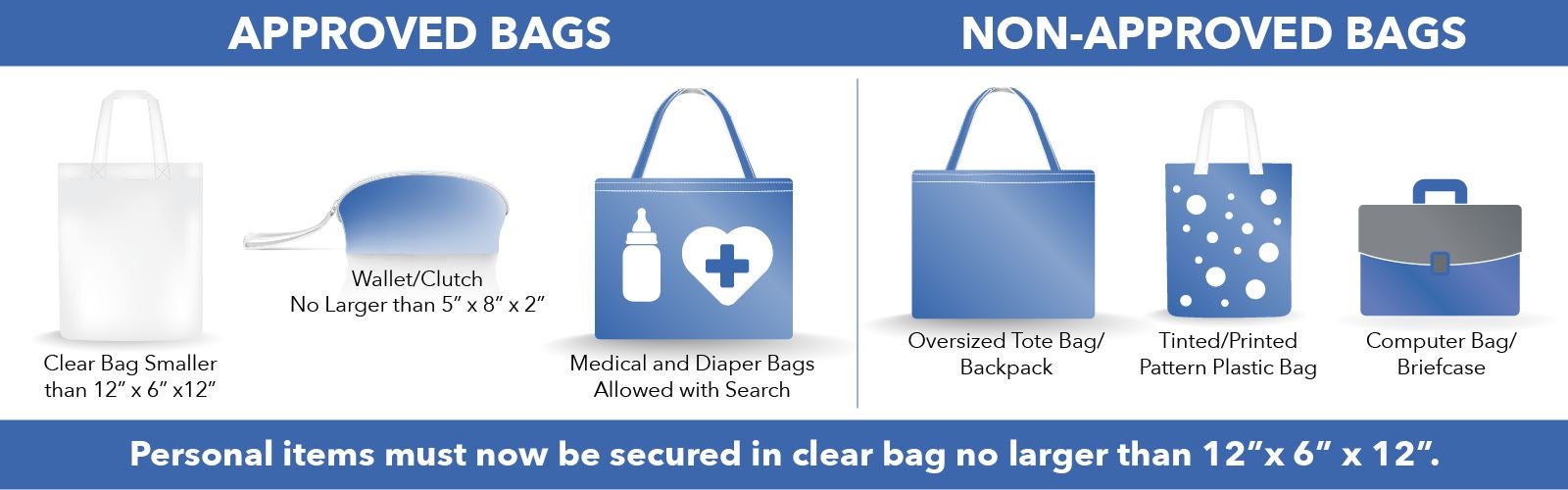 Classic Center Bag Policy