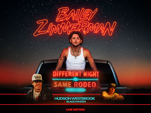 More Info for Bailey Zimmerman - Different Night Same Rodeo Tour 2026