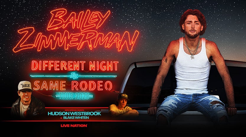 Bailey Zimmerman - Different Night Same Rodeo Tour 2026